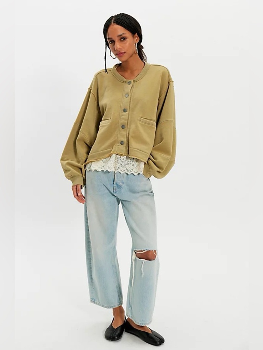 NWT! Free People We The Free Jackie Workwear Cardi Sz XS